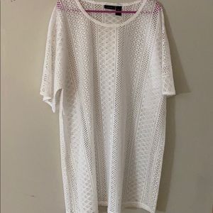 White Swim Cover Up